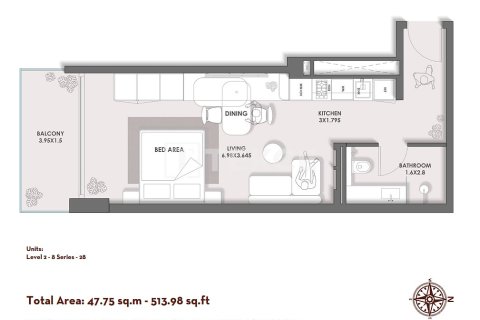 Appartement à Al Satwa, Dubai, 1 chambre, 86 m², № 143894 - photo 21