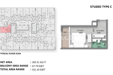 Appartement à Dubai Land, Dubai, 2 chambres, 92 m², № 143652 - photo 19