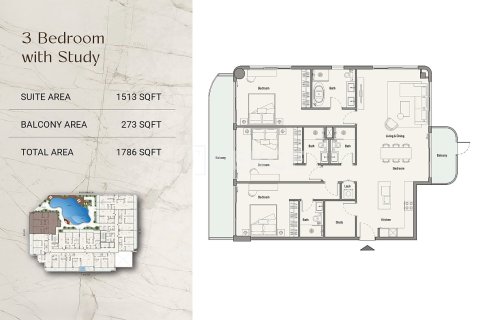 Appartement à Al Sufouh, Dubai, 1 chambre, 85 m², № 143895 - photo 22