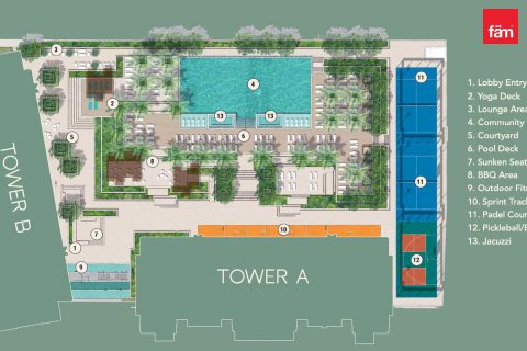 Appartement à Business Bay, Dubai, 1 chambre, 62.7 m², № 143453 - photo 10