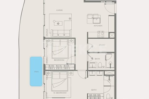 Appartement à Arjan, Dubai, 1 chambre, 65 m², № 143890 - photo 27