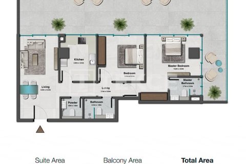 Appartement à Jumeirah Village Circle, Dubai, 2 chambres, 123 m², № 91092 - photo 20