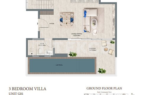 Appartement à Dubai, 1 chambre, 74 m², № 102245 - photo 4