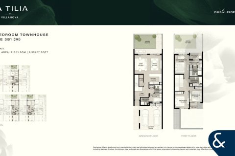 Adosado en Villanova, Dubai Land, Dubai, 3 dormitorios, 218 m², № 91293 - foto 11
