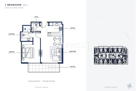 Appartement à Dubai, 2 chambres, 145 m², № 89851 - photo 22