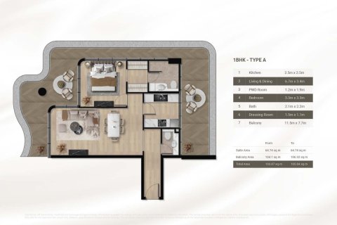 Apartment in Al Furjan, Dubai 1 bedroom, 69 sq.m. № 103424 - photo 13