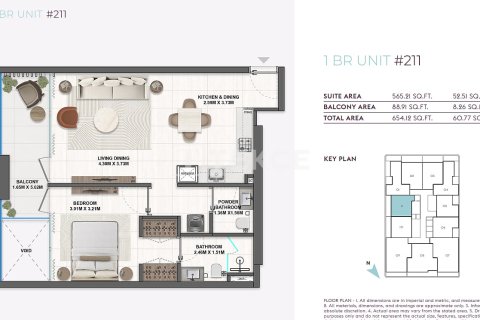 Apartment in Dubai 1 bedroom, 61 sq.m. № 104641 - photo 23