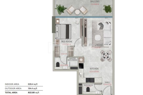 Appartement à Falcon City of Wonders, Dubai, 2 chambres, 108 m², № 104643 - photo 9