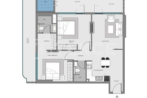 Apartment in Arjan, Dubai 2 bedrooms, 122 sq.m. № 70772 - photo 2