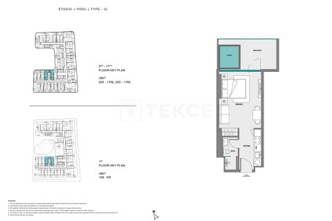 Apartamento en Dubai Land, Dubai, 1 dormitorio, 78 m², № 70773 - foto 15