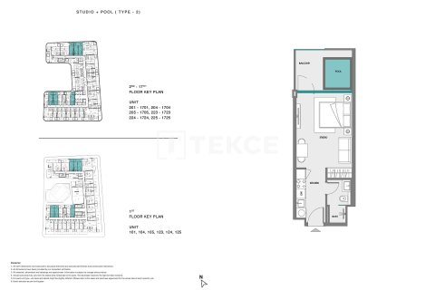Apartamento en Dubai Land, Dubai, 1 dormitorio, 78 m², № 70773 - foto 14