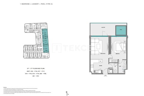 Apartamento en Dubai Land, Dubai, 1 dormitorio, 78 m², № 70773 - foto 21