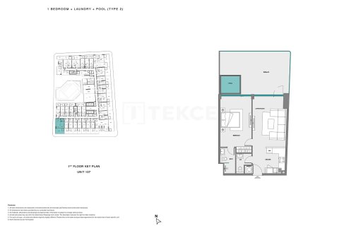 Apartamento en Dubai Land, Dubai, 1 dormitorio, 78 m², № 70773 - foto 20