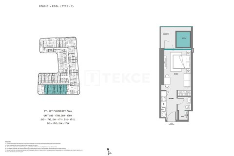 Apartamento en Dubai Land, Dubai, 1 dormitorio, 78 m², № 70773 - foto 12