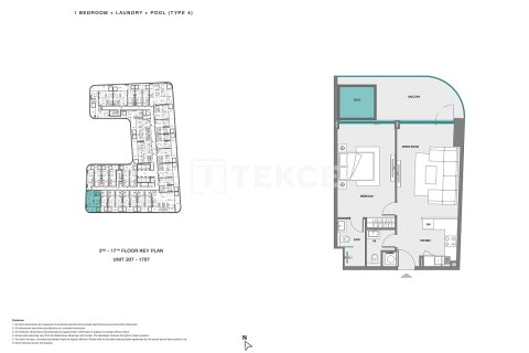 Apartamento en Dubai Land, Dubai, 1 dormitorio, 78 m², № 70773 - foto 22