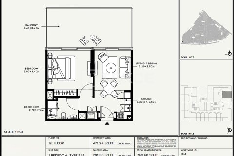 Apartamento en Dubai, 2 dormitorios, 116 m², № 90786 - foto 12