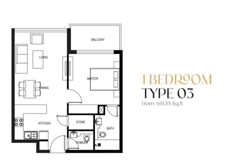 Apartment in Arjan, Dubai 1 bedroom, 67.4 sq.m. № 112533 - photo 17
