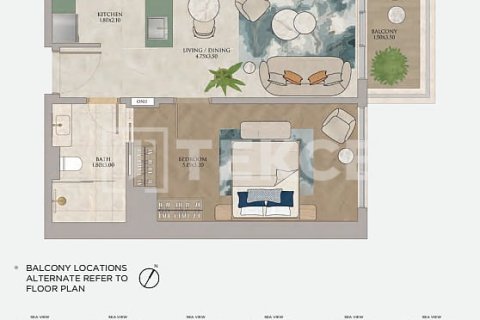 Appartement à Dubai, 2 chambres, 98 m², № 102399 - photo 6