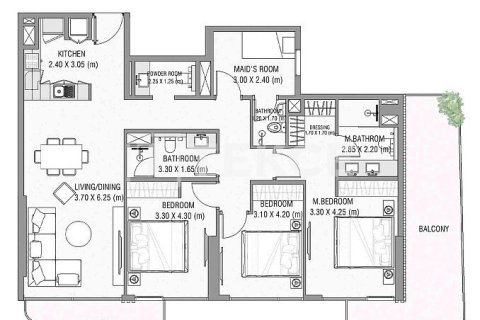 Apartment in Dubai 1 bedroom, 74 sq.m. № 48068 - photo 2