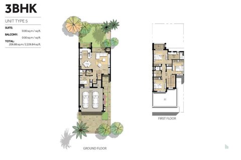 Villa in Hayat Townhouses, Town Square, Dubai 3 bedrooms, 220.27 sq.m. № 139959 - photo 13