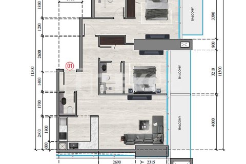Apartamento en Jumeirah Village Circle, Dubai, 2 dormitorios, 115 m², № 39008 - foto 13