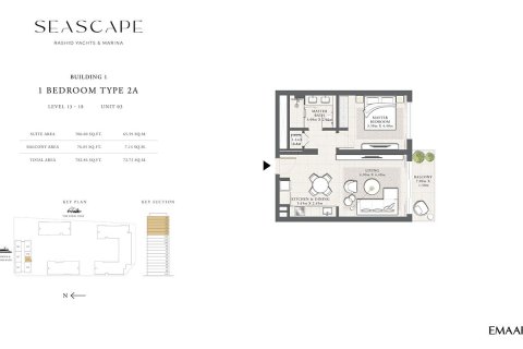 Apartamento en Mina Rashid, Dubai, 1 dormitorio, 72 m², № 103692 - foto 5