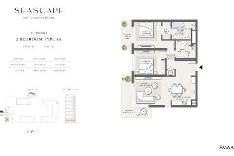 Apartamento en Mina Rashid, Dubai, 1 dormitorio, 72 m², № 103692 - foto 4