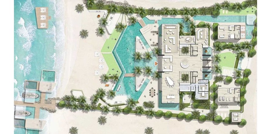 Villa in AMALI ISLAND in The World Islands, Dubai 5 bedrooms, 1178.94 sq.m. № 31165