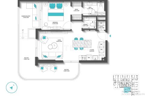 Apartamento en Dubai, 1 dormitorio, 77 m², № 94368 - foto 29