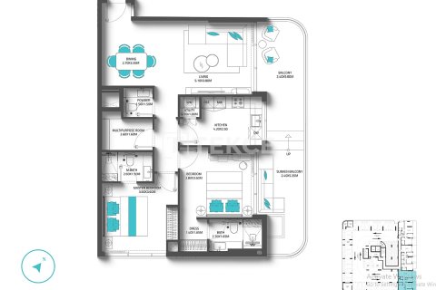 Apartamento en Dubai, 1 dormitorio, 77 m², № 94368 - foto 30