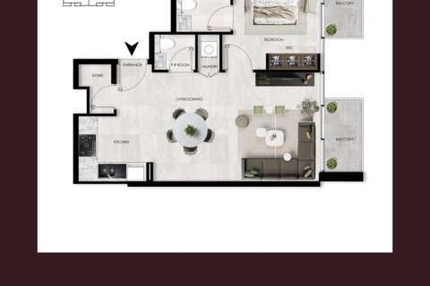 Apartamento en Mohammed Bin Rashid City, Dubai, 1 dormitorio, 64 m², № 103473 - foto 3