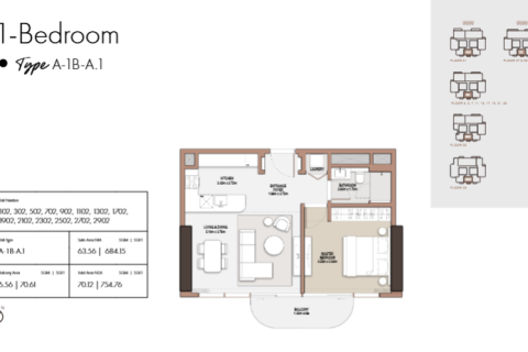 Appartement à Dubai Design District, Dubai, 1 chambre, 80 m², № 103474 - photo 5