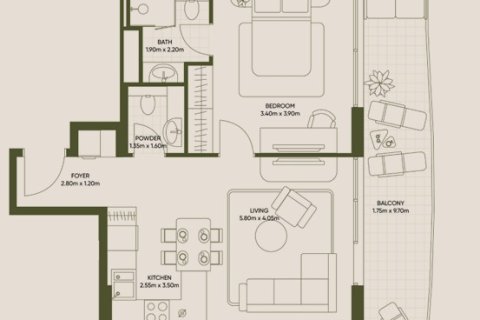 Appartement à Al Satwa, Dubai, 1 chambre, 69 m², № 37775 - photo 2