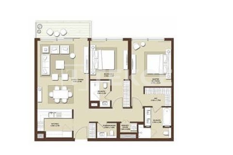 Купить квартиру в Дубай Хилс Эстейт, Дубай: 2 спальни, 125м², № 67297 - фото 27