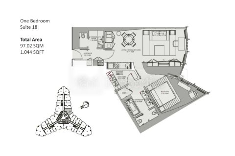 Apartment in Downtown Dubai (Downtown Burj Dubai), Dubai 1 bedroom, 97 sq.m. № 124582 - photo 19
