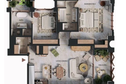 Apartamento en Business Bay, Dubai, 1 dormitorio, 82 m², № 103530 - foto 5