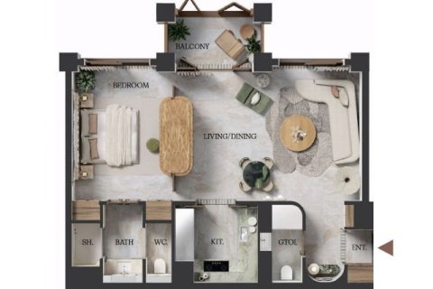 Apartamento en Business Bay, Dubai, 1 dormitorio, 82 m², № 103530 - foto 6