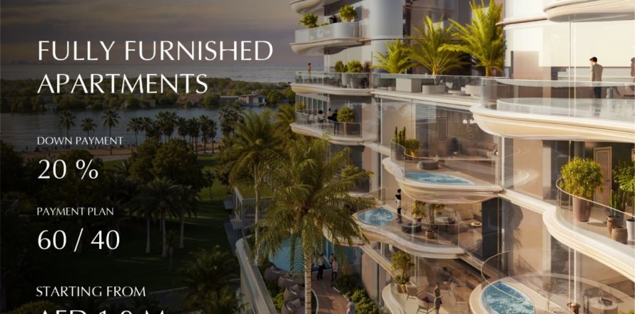 Квартира в Dubai Harbour, Дубай, 1 спальня, 99м², № 8436