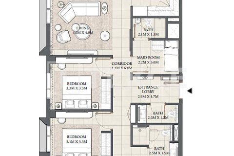 Appartement à Dubai, 3 chambres, 138 m², № 8894 - photo 11