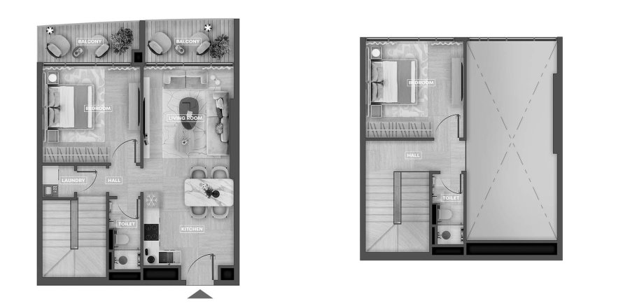 Apartment in SkyHills Astra in Al Barsha South, Al Barsha, Dubai 3 bedrooms, 103.9 sq.m. № 31415