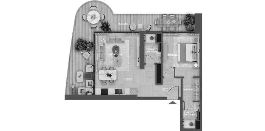 Apartamento en SkyHills Astra en Al Barsha South, Al Barsha, Dubai, 3 dormitorios, 100.5 m², № 31412