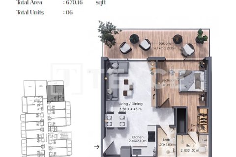 Apartment in Al Warsan, Dubai 1 bedroom, 146 sq.m. № 114379 - photo 19