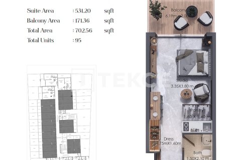 Apartment in Al Warsan, Dubai 1 bedroom, 146 sq.m. № 114379 - photo 17