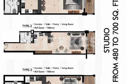 Appartement à Al Warsan, Dubai, 1 chambre, 91 m², № 114377 - photo 12