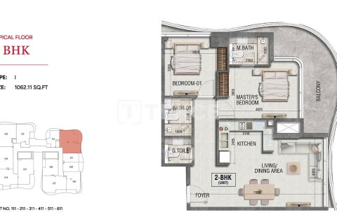 Apartamento en Dubai, 1 dormitorio, 70 m², № 124477 - foto 19