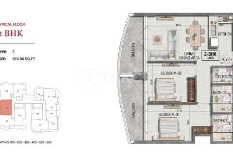 Apartamento en Dubai, 1 dormitorio, 70 m², № 124477 - foto 22