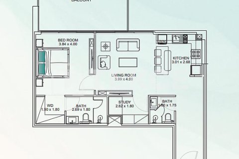 Appartement à Dubai, 2 chambres, 123 m², № 94486 - photo 21