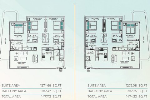 Appartement à Dubai, 2 chambres, 123 m², № 94486 - photo 26