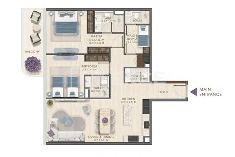 Apartment in Dubai 3 bedrooms, 151 sq.m. № 139563 - photo 23