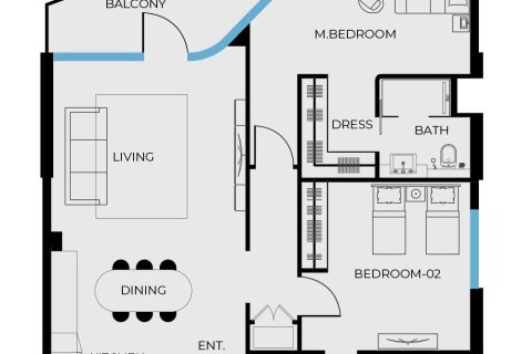 Apartment in Dubai 2 bedrooms, 111 sq.m. № 17338 - photo 18